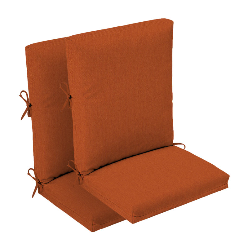 Coussin de chaise Adirondack (ensemble de 2), 2, Sunbrella - Canvas Rust