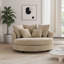 Fauteuil demi-tonneau surdimensionné 59,5 po avec roulettes-712792119