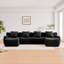 Canapé en U sans os, tissu Teddy sans assemblage requis-1643892252