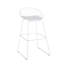 Tabourets 29,53 "en fer avec coussin de siège en similicuir-77352789