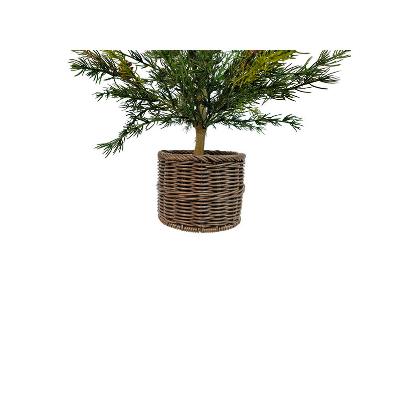 SEASONAL GREENERY TREE S/2 PINE BSKT 2FT