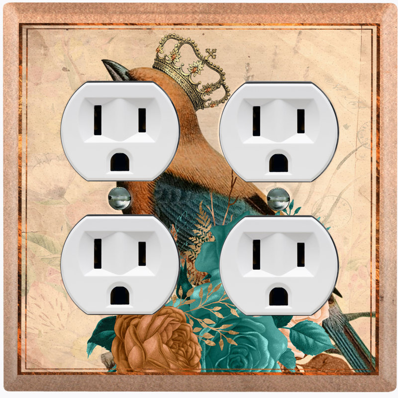 Plaque murale 2 interrupteurs à bascule