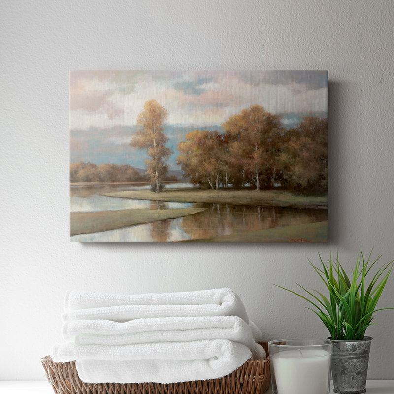 Rivière Winding II - Cavas enveloppés de galerie, H 12 po x l 18 po