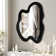Miroir mural en bois massif