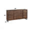 Commode Andria à finition chêne récupéré (Commode)