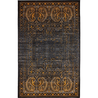 Tapis à motif oriental gris Majestic