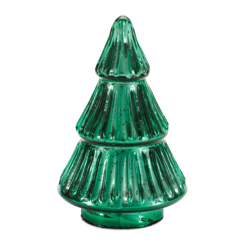 Arbre de Noël en verre mercurisé (ensemble de 2)