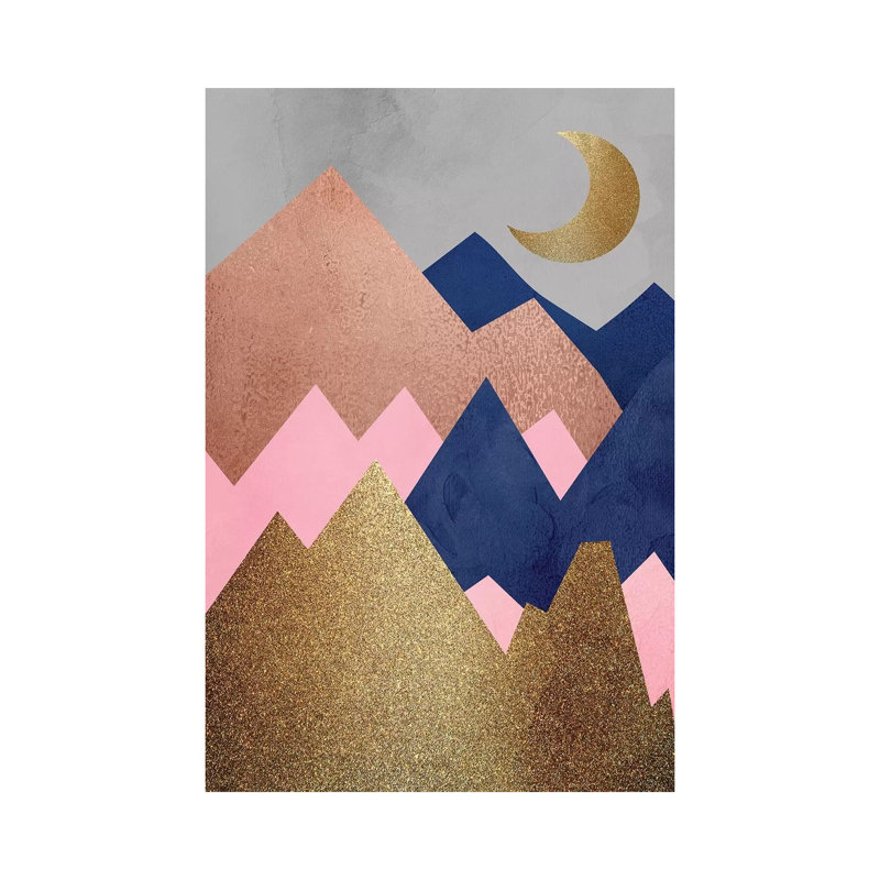 Mountain Range II by Kimberly Allen - Print on Canvas, Wrapped Canvas, 66.04cm H x 45.72cm W x 1.91cm D