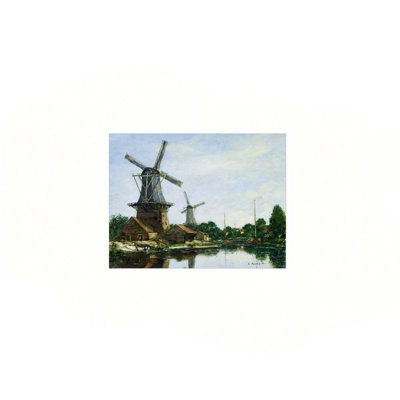 Magical Windmills Unframed Canvas Wall Art  24" X 18"