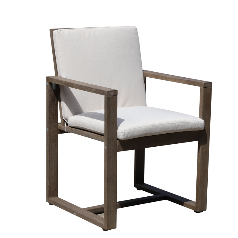 Harbor Outdoor Dining Armchair, Gray