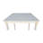 Turned Unfinished Solid Wood Dining Table-10212702