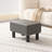 Leather Ottoman Small Footstool Rectangle Stool With Padded Seat-1066267550