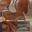 Chaise en similicuir et bois massif-64676486