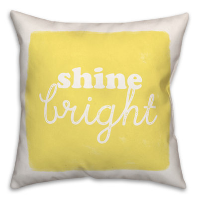 Shine Bright Square Pillow Cover & Insert