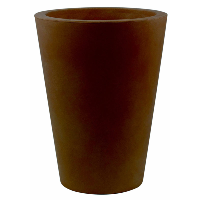 Cone Resin Pot Planter, 41" H x 47.25" W x 47.25" D, Bronze