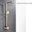 Modern Wall-Mounted Shower System with Chrome Finish and Thermostatic Control
