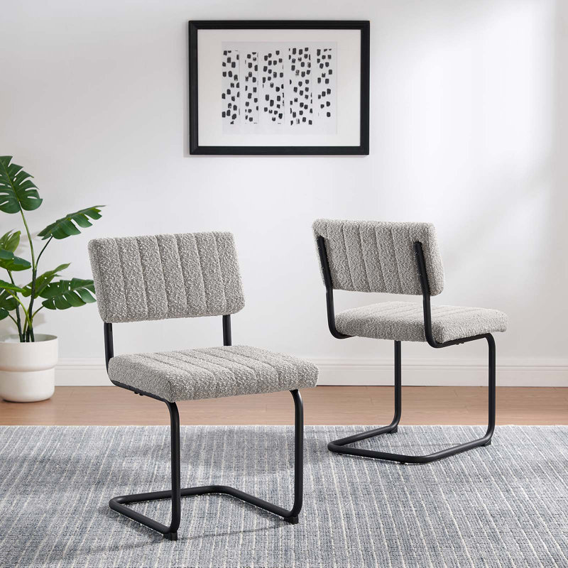 Modway Parity Boucle Dining Side Chairs -, Taupe