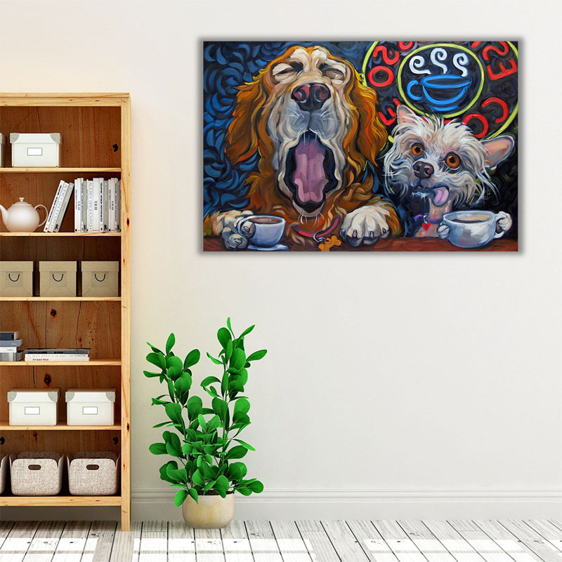 One Cup Shy - reproduction d'art sur toile, H 40 po x l 60 po