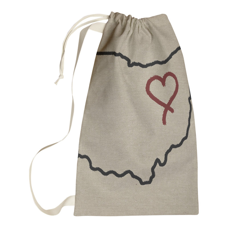 Sac à lessive « Love » hansard, Petit (H 29 po x l 18 po x P 1,5 po), Ohio