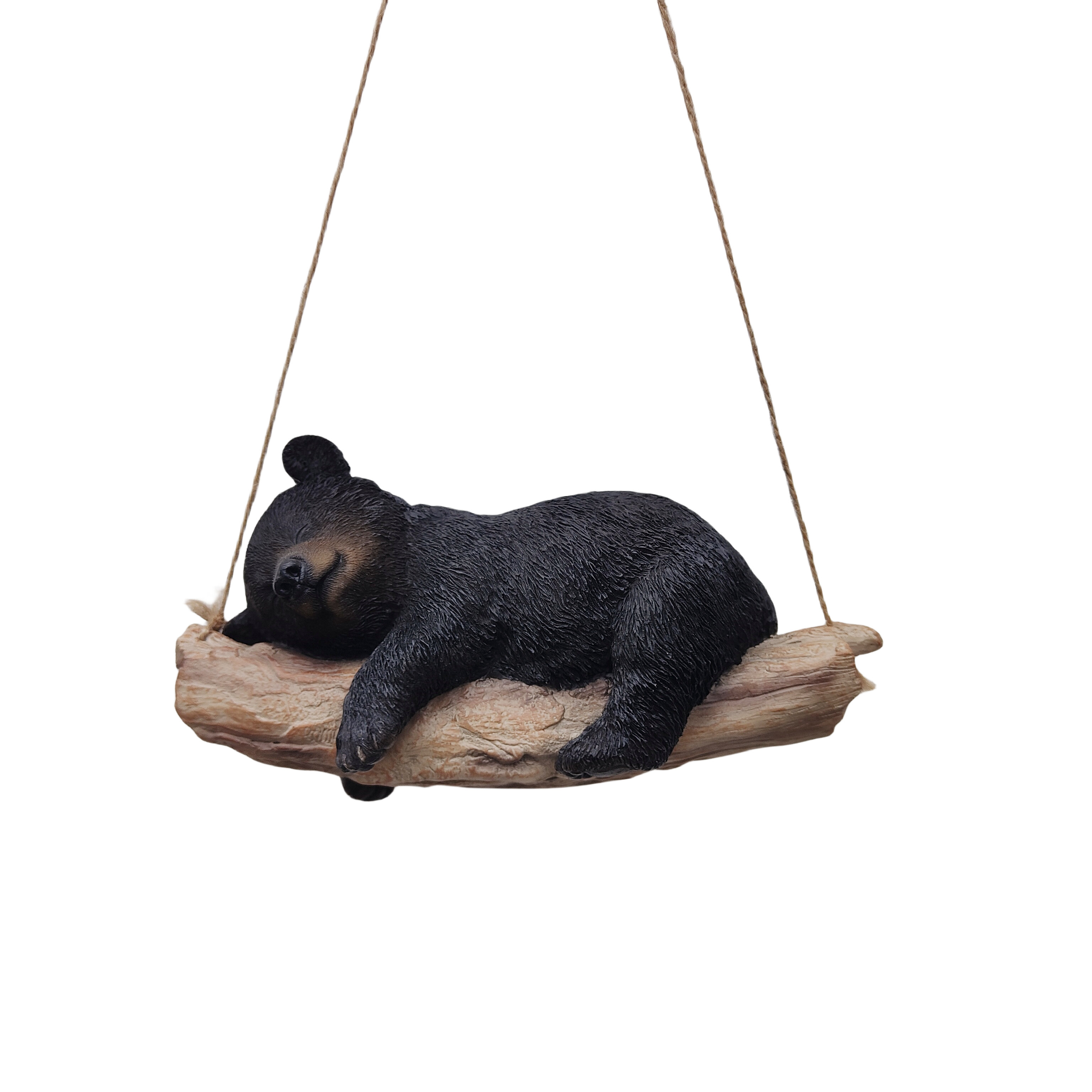 Hi-Line Gift Ltd. Suspended Cub Serenity: Striking Black Hanging Bear ...