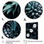 Ananas vert et noir - ananas, art mural-1238292990-1238292929