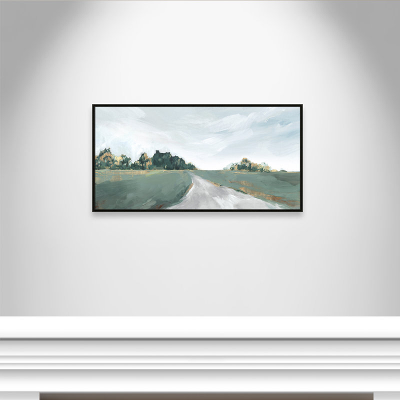 Field Of Dreams by Isabelle Z, Espresso Framed Canvas, 25.5" H x 49.5" W x 2" D