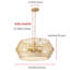 Luminaire suspendu 4 lumières DEL Ellasia
