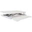 Bureau pour ordinateur portable à hauteur ajustable, station de travail assis-debout réglable avec plateau pour clavier, blanc-117628663
