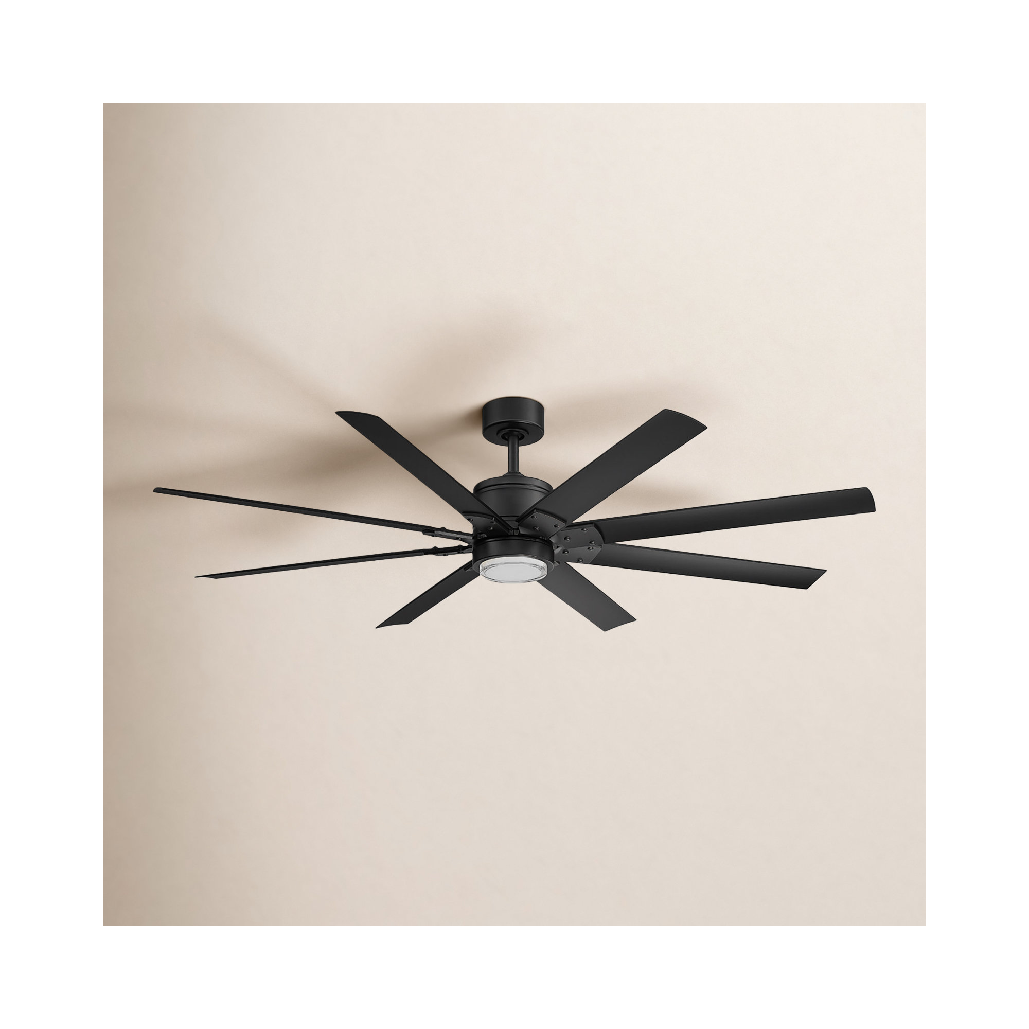 Renegade 8 - Blade Outdoor / Indoor Smart Ceiling Fan with Remote Control and LED Light Kit Included, Works With Alexa and iOS or Android App