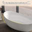 Baignoire autoportante en une pièce 55,12 po x 31,50 po à bain tourbillon autoportant sans soudure pour petits espaces