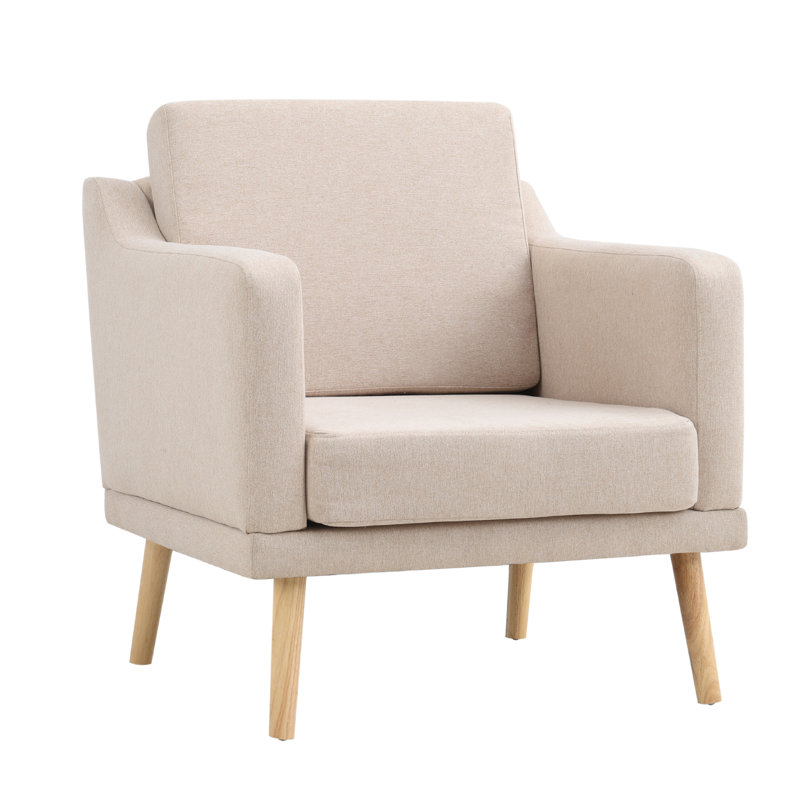 Thayne Upholstered Armchair, Beige