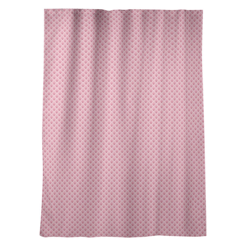 Panneau de rideau simple avec passe-tringle géométrique, Beige