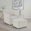 Repose-pieds avec rangement relevable hydraulique Merced Beige