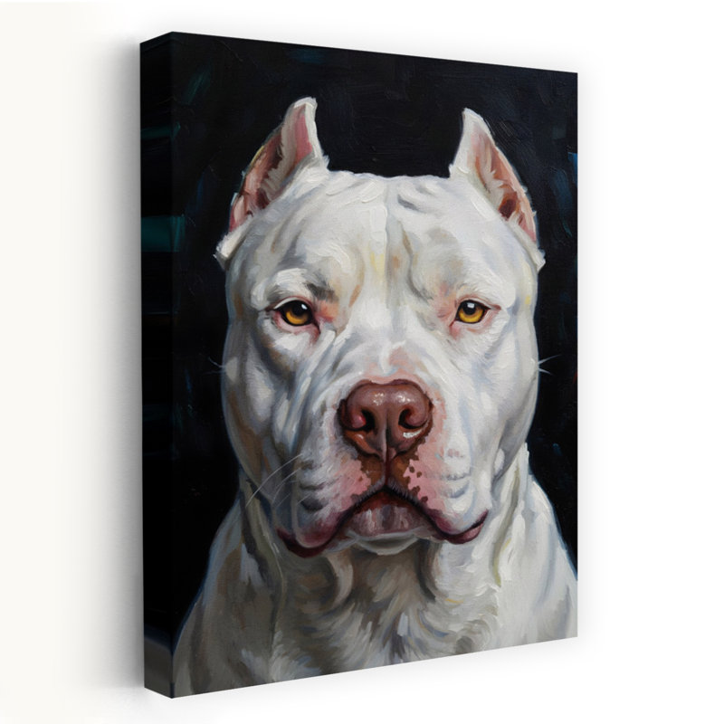 Art mural Dogo Argentino, H 60 po x l 40 po