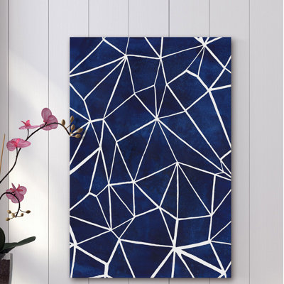 Motif indigo III - Impression sur toile