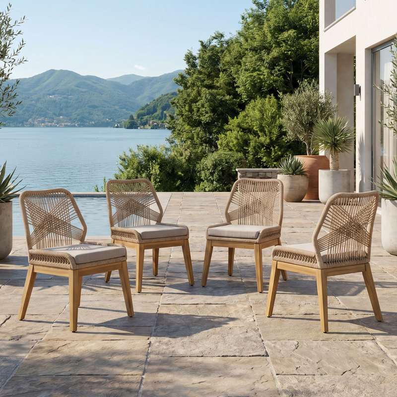 Chaises de salle à manger avec coussins Delmarco, Side Chair