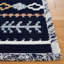 Tapis bleu marine / orange / blanc Baston Southwestern-830156143