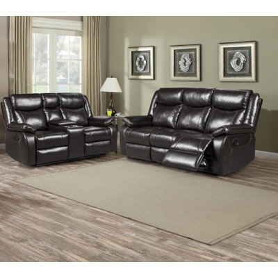 2 - Piece Faux Leather Living Room Set