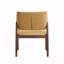 Ensemble de 2 chaises de salle à manger, chaise d'appoint en tissu et finition noyer-688421576