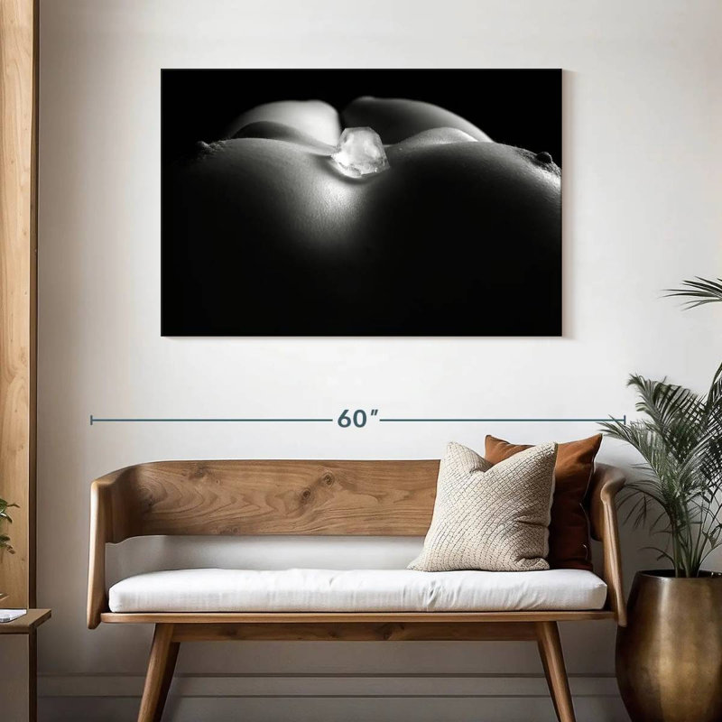 Ice Cube On Woman's Breast Chest I, 30" H x 45" W