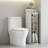 Bathroom Floor Cabinet, 5-Tier Narrow Bathroom Storage Cabinet, Mobile And No Installation Required, Perfect For Small Space Laundry Rooms, Toilet Areas And Living Room Gaps