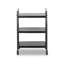 Teagan Bar Cart-Smoked Black Cast Glass