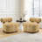 2-Pieces Zebra Strips Accent Chair With Cylindrical Back Chenille Upholstered Cozy Chair With Wood Frame Cute Chair For Living Room, Bedroom-123044673