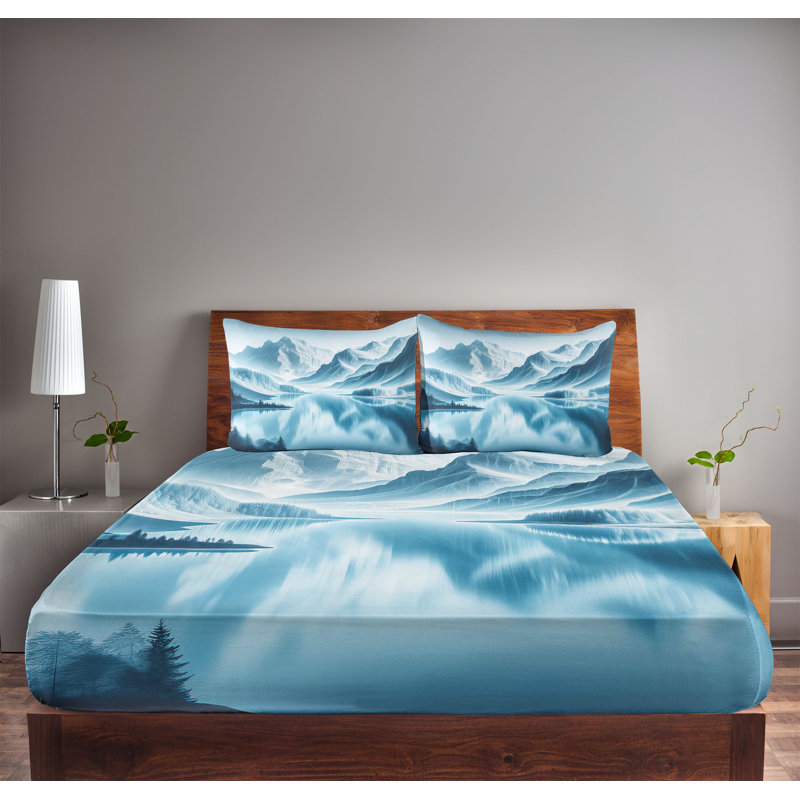 Microfiber Sheet Set, Queen Sheet Set with 2 Pillowcases