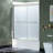 WOODBRIDGE Double Sliding Tub Door 56-60" Width x 60"Height with 5/16"(8mm) Clear Tempered Glass-120347302