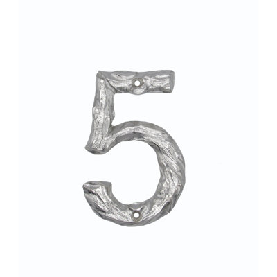 Numéro de maison à fixation en métal
