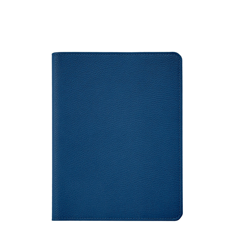 Graphic Image 9" Refillable Notebook, Leather, Royal Blue