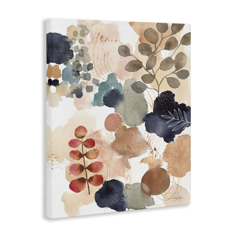 Abstract Botanical Collage Canvas Wall Art, 31 x 42