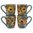 Sunflower Bouquet Set Of 4 Mug 14 Oz. 4 Asst.