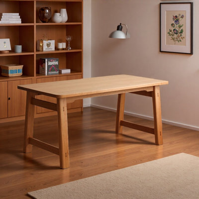 Simple Cherry Wood Large Board Rectangular Desk